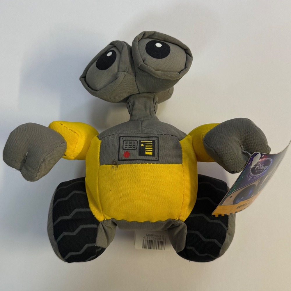 New vintage Disney Store Pixar Wall-E Plush 7" Toy stuffed animal robot 2008